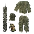 thumbnail image 1 of Ensemble d'Uniforme Léger Invisible pour Adolescent Ghillie, Tenue pour Vert 160-165 cm, 1 of 8