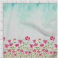 thumbnail image 2 of oneOone Silk Tabby Fabric Leaves & Flower Panel Decor Fabric Printed BTY 42 Inch Wide, 2 of 3