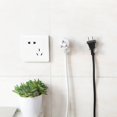 thumbnail image 4 of MesaSe 4Pcs Home Office Wall Adhesive Plastic Power Plug Socket Holder Hanger Hook, 4 of 5