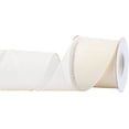 thumbnail image 1 of Joycrosso Burlap Wired Edge Ribbon 3 inch x 10 Yards, Ivory, Ideal for Crafting, Gift Wrapping, Wreath, Christmas Tree, and Rustic Wedding Decorations, 1 of 4