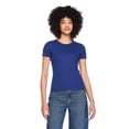 thumbnail image 1 of George Women's Rib Crew-Neck T-Shirt, 1 of 6