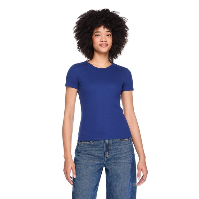 George Women's Rib Crew-Neck T-Shirt