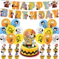 thumbnail image 1 of Snoopy Theme Birthday Party Supplies Decoration Kits Including Banner Cake Cupcake Topper Balloons Sets, 1 of 5