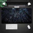 thumbnail image 3 of Large Mouse Pad 31.4 x 15.7inches 3mm XXL Extended Gaming Mouse Pad Mat with Non-Slip Base Stitched Mousepad for Computer,Office,Keyboard and Laptop-Starry Sky in The Forest，Waterproof Desk Mat, 3 of 5
