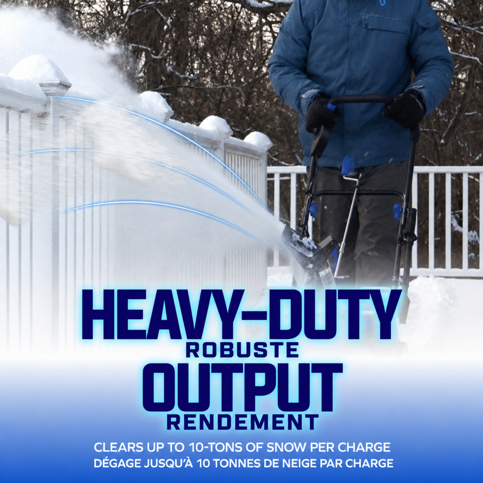 Ensemble de souffleuse à neige sans fil Snow Joe IONMAX 48 V de 18 po