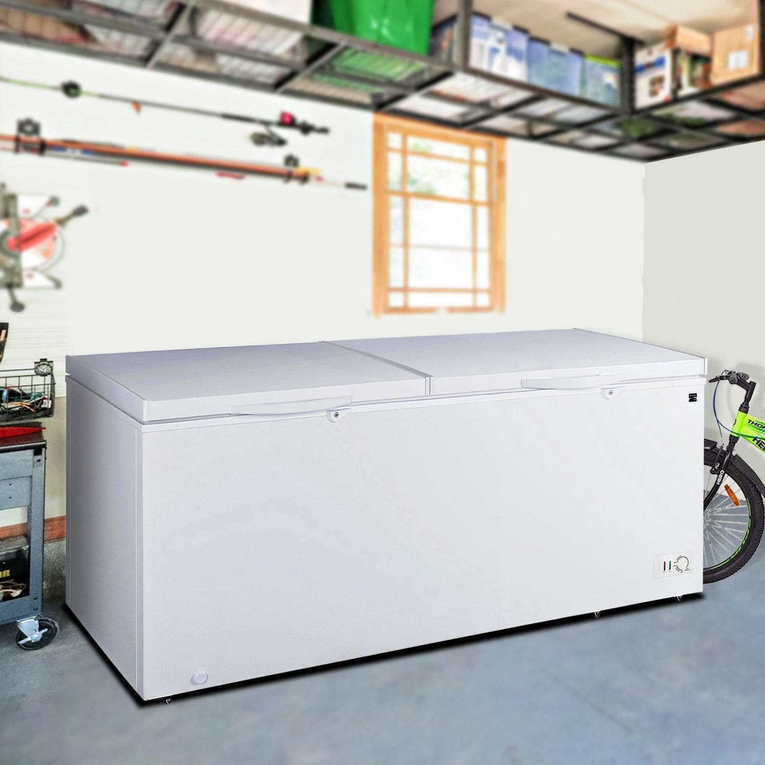 Kenmore Congélateur/Réfrigérateur Coffre Convertible 25 pi³, 710L, E-STAR, Grande Capacité, Blanc, Congélateur Réfrigérateur à Double Fonction