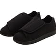 thumbnail image 1 of Silvert's Pantoufles pour Femmes Extra Extra Larges à Fermeture Facile, 7, Noir, 1 of 2