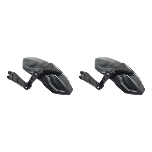 Decodeary Carbon Fiber Motorcycle Rear Wheel Fender Mudflap for Niu Technologies Sleek and Reliable 2nd Generation Black 2Set