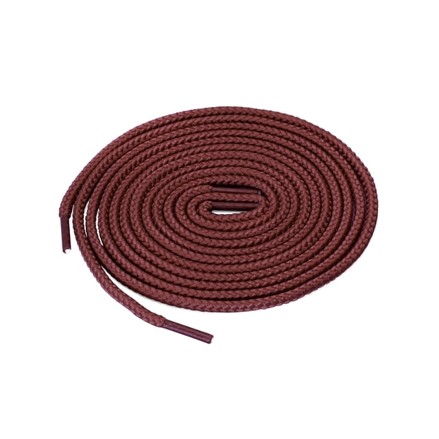 INSPIRE CHIC Lacets Ronds Unisexes Épais de Couleur Unie pour Bottes en Cuir Rouge Rouille 140 cm/55 Pouces