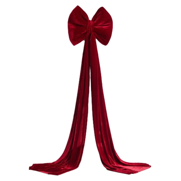 Yhmxh Décoration de la Saint-Valentin Cadeau d'Anniversaire Tissu Floqué Nœud Rouge Ambiances Décorations Suspendues pour Décorations de Scène de Festival Cadeau de la Saint-Valentin pour Femme