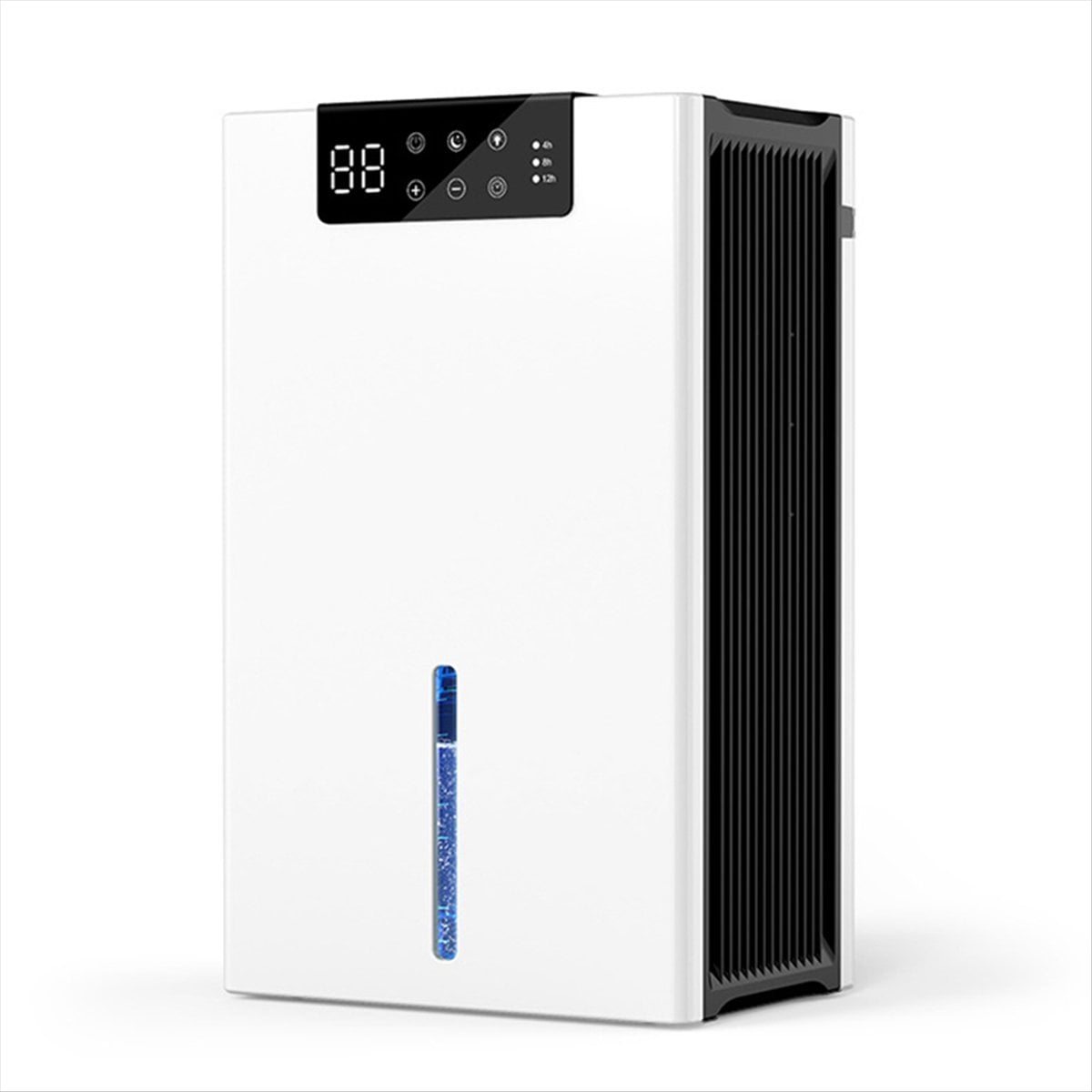 Household Dehumidifier Dryer Moistureproof 2.4L WaterTank Water Full Stop Indoor Purification Air Dryer Dehumidifier(US),1 * dehumidifier set,White