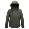 thumbnail image 1 of Penkiiy Heated Jackets for Women Men USB Intelligent Constant Temperature Heated Windproof Plus Size Men And Women Winter 4 Heated Jacket Coat S Army Green, 1 of 4