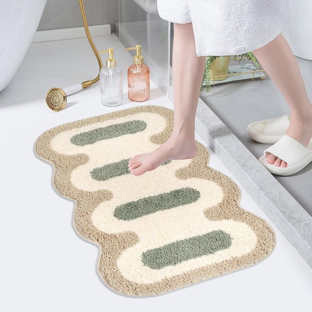 Area Rug for Bedroom 16x24 Inch Super Soft Imitation Non Slip Easy Care Carpet for Nursery Dorm Living Room Study Machine Washable Style Decor