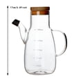 thumbnail image 2 of Oil Bottle for Household Kitchen Glass Flavoring Pot with Graduated High Borosilicate Olecranon Spillproof Glass Oil Container for Cooking, 2 of 7