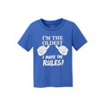 thumbnail image 1 of Je Suis le Plus Âgé, Je Fais les Règles T-Shirt en Coton pour Enfants - Royal - Grand, 1 of 1