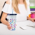 thumbnail image 1 of Oleegame 1PC Glass Bottle Creative Water Cup Heart Shape Cup PP Plastic Straw Cup Heart Shape Plastic Transparent Straw Cup 710ml Cold Change Temperature Sensitive Plastic Cup, 1 of 5