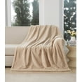 thumbnail image 1 of Better Homes & Gardens Faux Fur Throw, Beige, 50 x72, 1 of 9