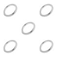 thumbnail image 3 of Redempat Solid 304 Stainless Steel Webbing Strapping Craft DIY Welded O Ring Silver 49x12mm 5Set, 3 of 6