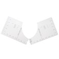 thumbnail image 2 of Can Be Folded In Half T-shirt Guide Ruler Round Neck Calibration Tool Centering Alignment Tool Pool Material: Acrylic Please Place An Order And Send The Main Picture To Confirm The, 2 of 8
