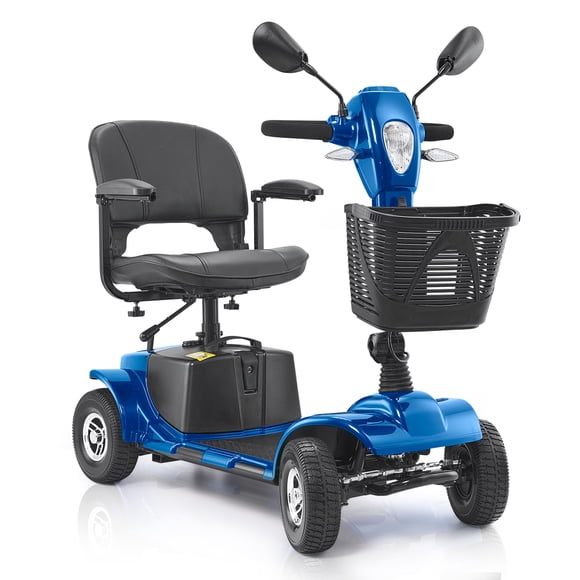 VEVOR Trottinette de Mobilité Robuste à 4 Roues pour Adultes et Aînés - Trottinette de Mobilité Électrique Pliable