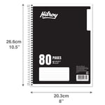 Hilroy 1 Subject 80pg Notebook Black