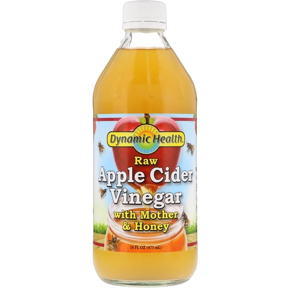 Dynamic Health Laboratories, Raw Apple Cider Vinegar with Mother & Honey, 16 fl oz (473 ml)