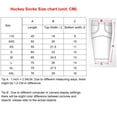 thumbnail image 2 of Unisex Ice Hockey Socks For Men and Youth Team Color Stitched Leggings Socks, 2 of 3