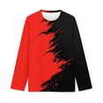 thumbnail image 2 of WEIYLL T-Shirts Garçons Impression 3D Col Rond Manches Longues Chandail Vêtements Extérieurs pour Enfants de 4-5 Ans, 2 of 4