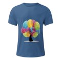 thumbnail image 5 of Qertyioot Hommes Imprimer Manches Courtes Col Rond T-shirt Casual Mode Manches Courtes Été Économies, 5 of 5