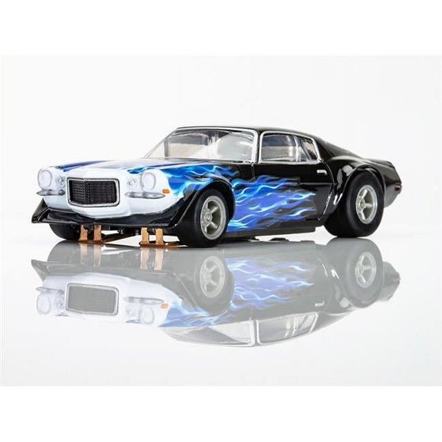 AFX Racing AFX22046 Camaro 1973 Wildfire HO Scale Slot Car, Black & Blue