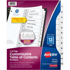 Avery AVE11140 Index Divider