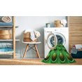 thumbnail image 2 of Ahgly Company Machine Washable Indoor Rectangle Transitional Neon Green Area Rugs, 3' x 5', 2 of 7