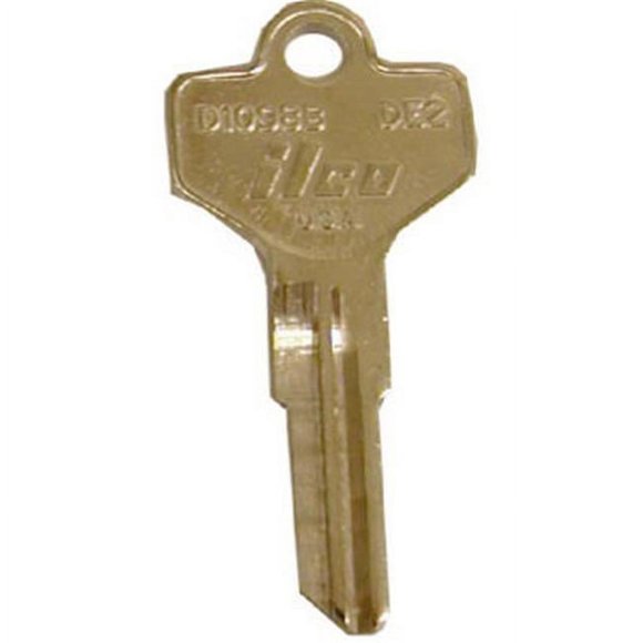 Kaba DE2-D1098B 0.05 x 0.1 Po. Clé Ilco Vierge pour Serrures Dexter - Lot de 10