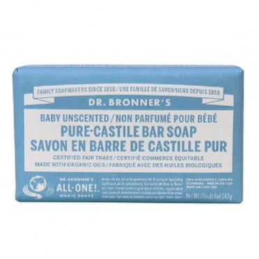 Dr. Bronner's Magic Soap Organic Baby Unscented Bar Soap 140g