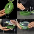 thumbnail image 4 of Outils de Cuisine et Déco de Cuisine à la Maison, Glacière en Aguacate, Glacière en Aguacate Réutilisable, Contenant Scellé en Silicone pour le Rangement des Fruits (Vert), 4 of 6