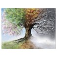 thumbnail image 2 of Tableau moderne imprimée sur toile Design Art Arbre en 4 saisons, 2 of 3