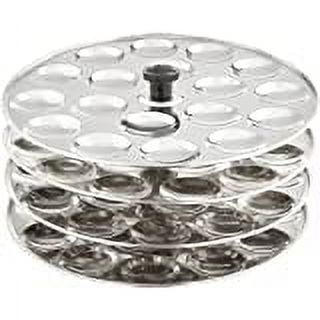 Tabakh 5 Stainless Steel Mini idly stand racks, Makes 90