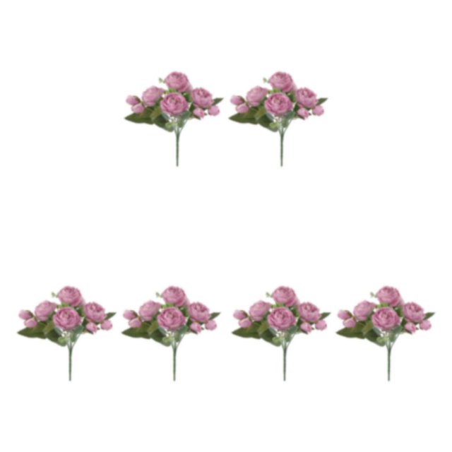 Baohd 2x Artificial Flowers – Elegant For Decoration Long-lasting Durability purple 3Set