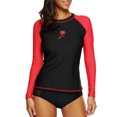 thumbnail image 3 of Charmo Women's Rashguard Long Sleeve UPF 50+ Swimwear Rash Guard Athletic Surfing Swimsuit Tops, 3 of 6