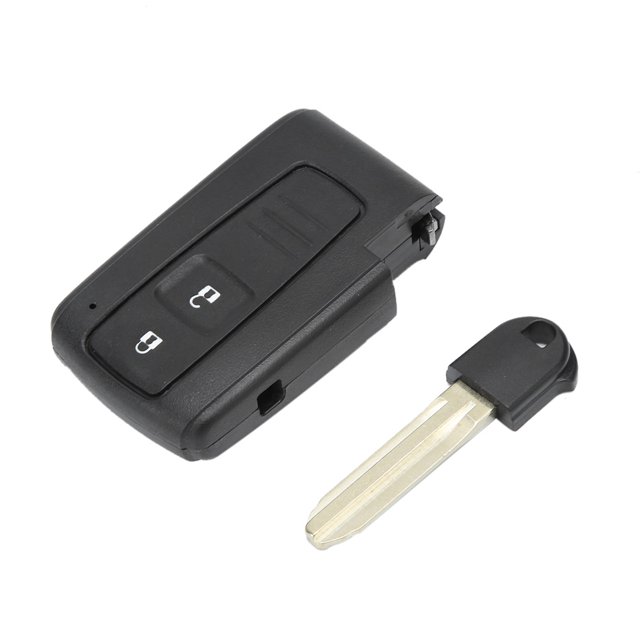 Coque de Clé de Voiture Coque de Clé à Distance 2 Boutons Porte-Clés 2 Boutons Porte-Clés de Voiture Coque de Clé à Distance avec Clé Embryonnaire Adaptée pour Prius