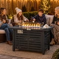 thumbnail image 2 of Outsunny Table de Foyer au Propane avec Housse de Pluie 50 000 BTU Foyer Extérieur, 2 of 9