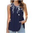 thumbnail image 2 of SDNall Women Printed Pullover Fashionable Casual Round Neck Top, 2 of 9