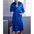 thumbnail image 3 of Men Solid Casual Long Sleeves Lace-up Home Pocket Long Pajama Robe, 3 of 5