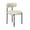 Beige, variant on Hawsaiy Dining Chairs Set of 4, Round Boucle Dining Room Chairs with Curved Backrest & Thick Cushion, Mid-Century Modern Upholstered PU Leather Kitchen Side Chairs with Metal Legs, Brown