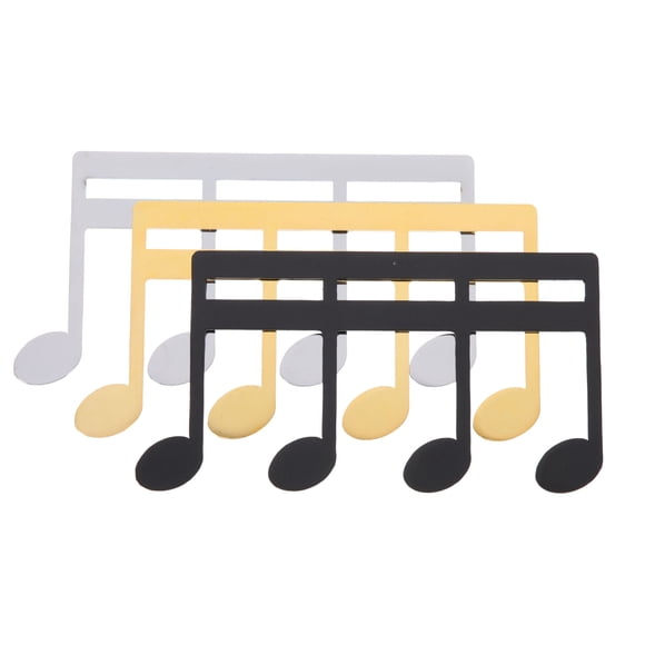 Miangastore Book Clip Page Holder Music Note Clamps Iron Black 3Pcs
