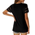 thumbnail image 4 of Dentelle Manches Courtes, Femmes Dentelle Manches Courtes Casual Manches Courtes T-Shirt Puissance Emballé Performance, 4 of 5