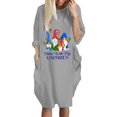 thumbnail image 1 of LSLJS The Fashion Women's Winter Plus Size Loose Pocket Christmas Printed Dress, 1 of 6