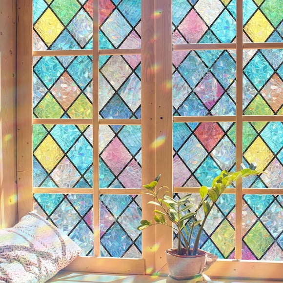 Meitianfacai Window Privacy Film Static Cling Decorative Glass Covering Heat Control And UV Protection Removable Window Tint For Home And Office Applications