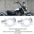 thumbnail image 3 of 2PCS Motorcycle Mirror Mount Clamp, Aluminum Handlebar Rearview Mirror Adapter for Motorbike ATV Scooter Project Bikes, 3 of 7