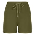 thumbnail image 4 of Timegard Sweatshorts for Women Plus Size Elastic High Waisted Drawstring Workout Yoga Shorts with Pockets, 4 of 7